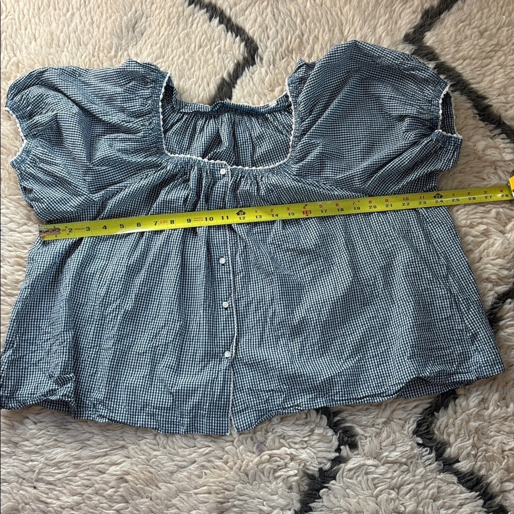 Doen Tennessee in Blue Azure Paris Gingham - Picture 9 of 16